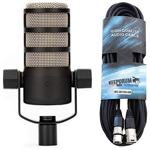 로데 [아마존베스트]Rode Microphones Rode Podmic Professional Dynamic Podcast Microphone + Keepdrum XLR Cable 6 m