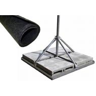 ROHN FRM166 Non-Penetrating Roof Mount with 1.66 x 30 Mast Bundle with ROHN FRMMAT Roof Mat