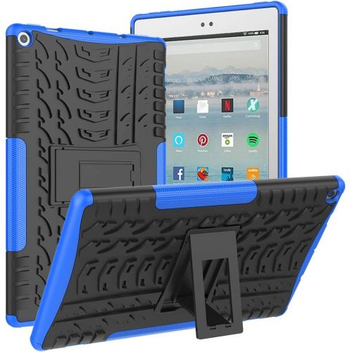  [아마존베스트]ROISKIN Amazon Fire 10 Tablet Case (2019/2017 Released 9th/7th Generation), [Kickstand Feature] Dual Layer Heavy Duty Shockproof Impact Resistance Protective Case for All-New Kindl