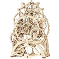 [아마존 핫딜]  [아마존핫딜]ROKR 3D Wooden Mechanical Pendulum Clock Puzzle,Mechanical Gears Toy Building Set,Family Wooden Craft KIT Supplies-Best Birthday Gifts for Kids Adults to Build