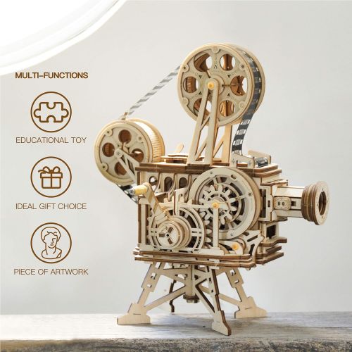  [아마존 핫딜]  [아마존핫딜]ROKR 3D Wooden Puzzle Mechanical Model Kits for Adults DIY Construction Kit Vitascope