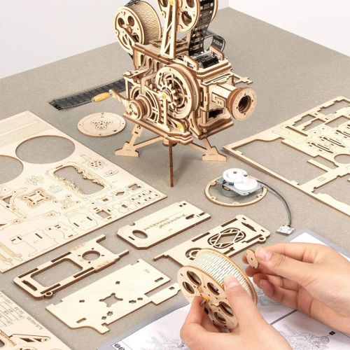  [아마존 핫딜]  [아마존핫딜]ROKR 3-D Puzzle-Wooden Model Building Sets-Adult Craft Brain Teaser Educational Engineering Toy Educational for Children Kids Teenage Adults (Vitascope)