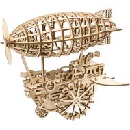 [아마존 핫딜] [아마존핫딜]ROKR 3D Puzzle Wooden Craft Kit-Mechanical Model Building Kits--Gear Drive Moving Kit-Brain Teaser Engineering Educational Toys-Birthday Gift, for Kids,Teens and Adults(Air Vehicle