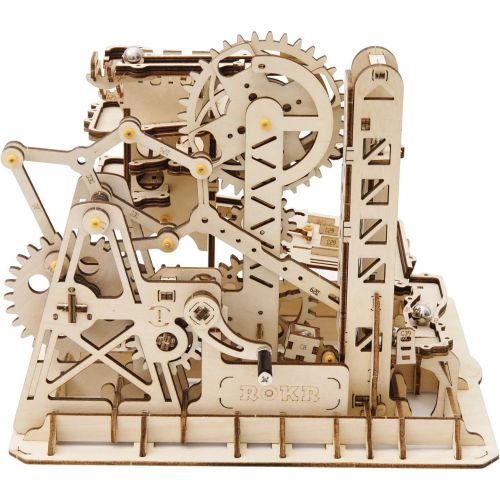  [아마존베스트]ROKR Mechanical Gears DIY Building Kit Mechanical Model Construction Kit with Balls for Teens and Adults Tower Coaster