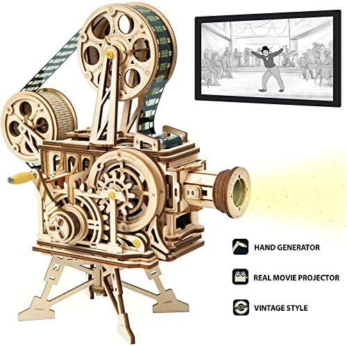  [아마존베스트]ROKR 3D Wooden Puzzle Mechanical Model Kits for Adults DIY Construction Kit Vitascope