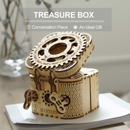  [아마존베스트]ROKR Puzzle Box 3D Wooden Puzzle Model Kits for Adults