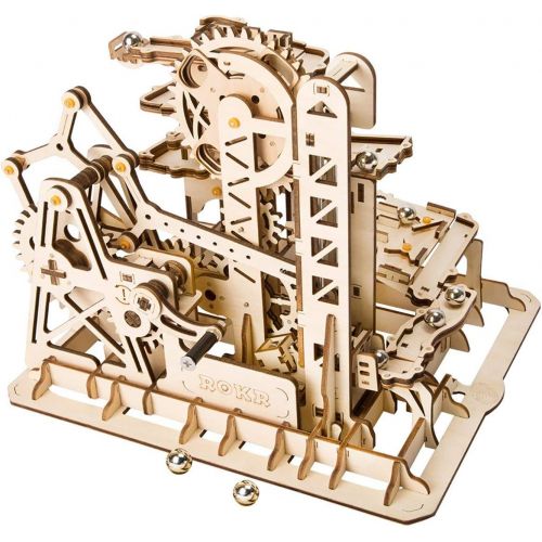  ROKR Marble Run 3D Wooden Puzzle Roller Coaster Mechanical Model Self Craft Deco Education Gift