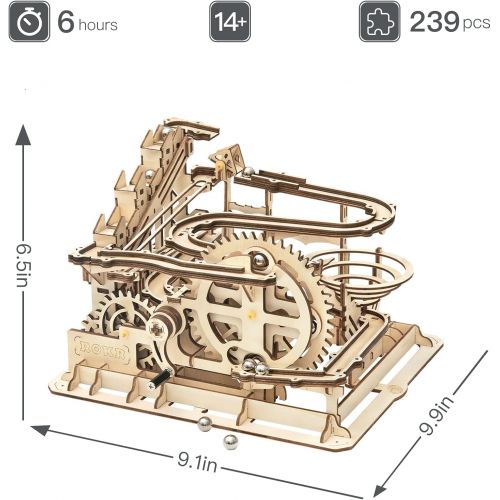  ROKR Marble Run 3D Wooden Puzzle Roller Coaster Mechanical Model Self Craft Deco Education Gift