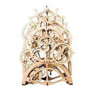 ROKR 3D Wooden Mechanical Pendulum Clock Puzzle,Mechanical Gears Toy Building Set,Family Wooden Craft KIT Supplies-Best Birthday Gifts for Kids Adults to Build