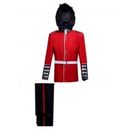 ROLECOS Mens British Royal Guard Soldier Fancy Dress Medieval Performing Costume