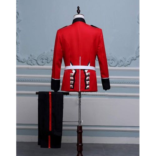  ROLECOS Mens British Royal Guard Soldier Fancy Dress Medieval Performing Costume