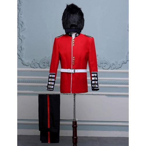  ROLECOS Mens British Royal Guard Soldier Fancy Dress Medieval Performing Costume