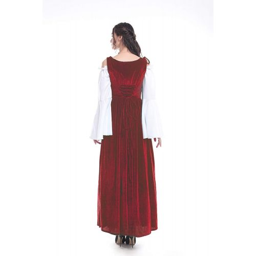  ROLECOS Womens Renaissance Irish Overdress Medieval Over Dress Pirate Costume