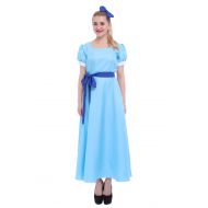 ROLECOS Womens Princess Dress Light Blue Maxi Dresses Halloween Cosplay Costume