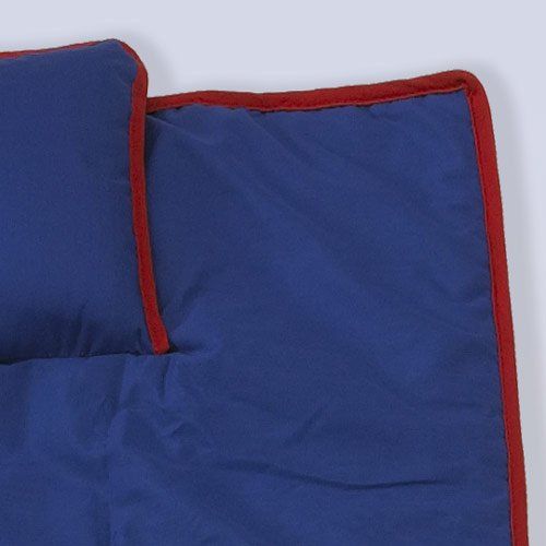  ROLLEE Solid Color Sleeping Bag- Color: Light Blue with Navy Cording