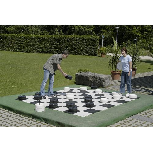  ROLLY TOYS Kettler Giant Chess and Checker Game Board - 10 x 10 Feet, Black and White