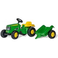 Rolly toys rolly toys John Deere Kid Childrens Ride On Pedal Toy Tractor with Detachable Trailer