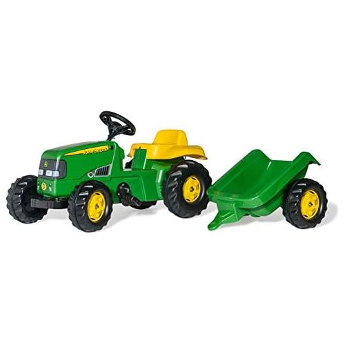  Rolly toys rolly toys John Deere Kid Childrens Ride On Pedal Toy Tractor with Detachable Trailer