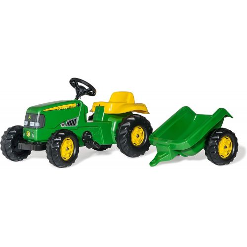  Rolly toys rolly toys John Deere Kid Childrens Ride On Pedal Toy Tractor with Detachable Trailer