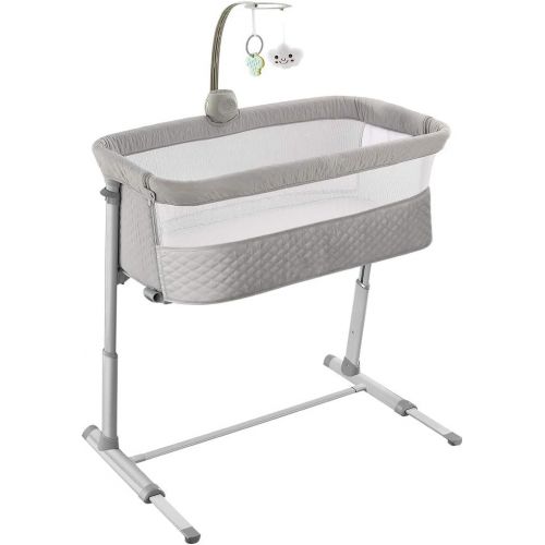  Baby Bassinet,RONBEI Bedside Sleeper Baby Bed Cribs,Baby Bed to Bed, Newborn Baby Crib,Adjustable Portable Bed for Infant/Baby Boy/Baby Girl (Bassinet)