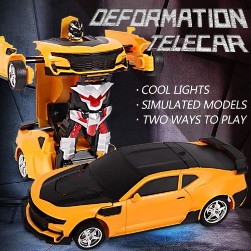  Locke Teddy 1:18 Model RC Car,Transformation Car Toy, RC Car One Button Deformation into Robot,Remote Control Car Transforming Robot, Deformation Toys Transform Car Robot for Kids