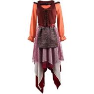 할로윈 용품RongJun Adult Mary Sanderson Costume Dress Halloween Cosplay Plus Size Shirts Vest Skirt Full Set for Halloween Outfits