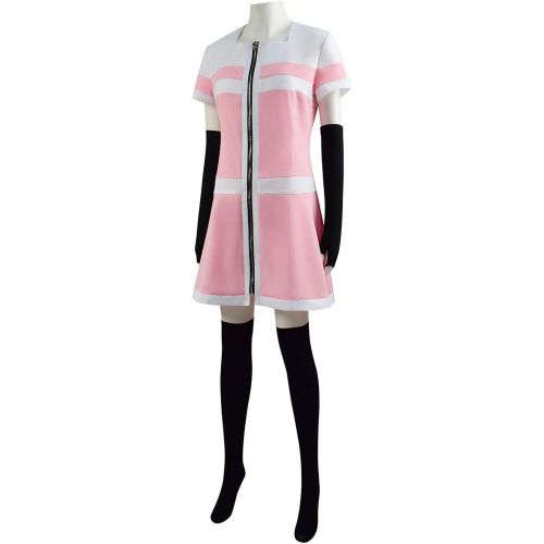  할로윈 용품RongJun Womens Anime Akudama Drive Cosplay Dress Costume Pink Uniform Full Set for Halloween Party