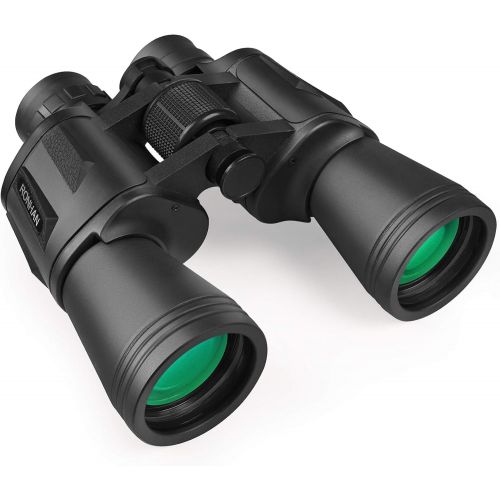  [아마존베스트]RONHAN 20x50 High Power Military Binoculars, Compact HD Professional/Daily Waterproof Binoculars Telescope for Adults Bird Watching Travel Hunting Football-BAK4 Prism FMC Lens-with Case a