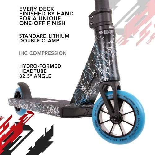  ROOT INDUSTRIES Type R Mini Professional Scooter - Pro Scooters for Small Kids - Short Scooter Deck and Handlebars, 110mm Pro Scooter Wheels - Awesome Colors - Ready 2 Ride Trick S