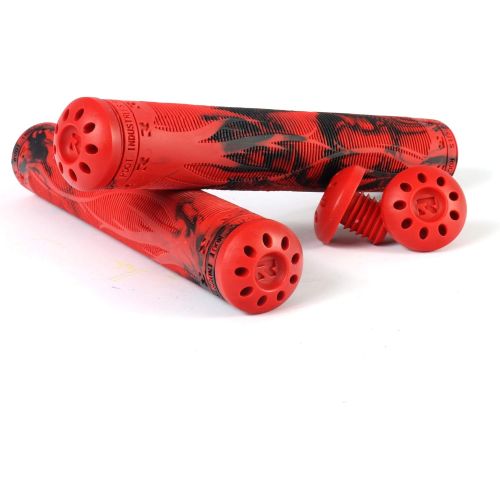  ROOT INDUSTRIES R2 Pro Scooter Grips - Fits Stunt Scooters, BMX, Mountain Bike - Tons of Colors - Bike Handlebar Grips - Soft and Comfortable - Bar Ends Included - Unique Blended Style - BMX Acces