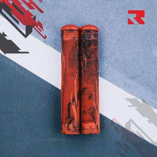  ROOT INDUSTRIES R2 Pro Scooter Grips - Fits Stunt Scooters, BMX, Mountain Bike - Tons of Colors - Bike Handlebar Grips - Soft and Comfortable - Bar Ends Included - Unique Blended Style - BMX Acces