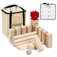 [아마존 핫딜]  [아마존핫딜]ROPODA Kubb Game Premium Set - Game Set for Yard/Outdoor/Lawn/Beach - Pinewood Viking Chess Game with Carrying Bag for Adults and Kids