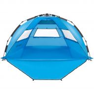 ROPODAPop Up Beach Tent - Easy to Set Up, Portable Beach Shade with UPF 50+ UV Protection for Kids & Family