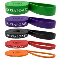 ROSAPOAR Pull Up Resistance Bands Assist Exercise Workout Band Set for Fitness Strength Weightlifting and Powerlifting- Stretch Mobility Assistance Bands at Home Gym/Crossfit Train