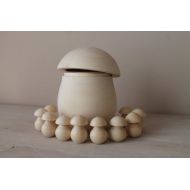 ROSTOKtoys Sorting game - small wooden mushrooms