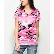 ROTHCO Rothco V-Neck Pink Camo T-Shirt
