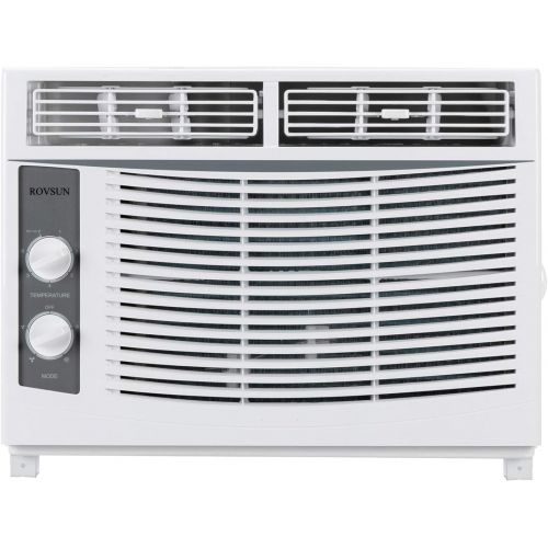  ROVSUN 5000 BTU Window Air Conditioner, Energy Saving AC Unit with Mechanical Controls, Ideal for Rooms up to 150 Square Feet, 115V/60Hz, White