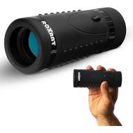 Authentic ROXANT Grip Scope High Definition Wide View Monocular - with Retractable Eyepiece and Fully Multi Coated Optical Glass Lens + Bak4 Prism. Comes with Cleaning Cloth, Case & Neck Strap, Black