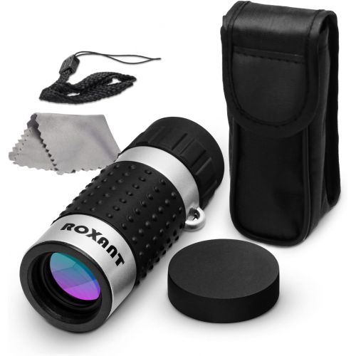  [아마존베스트]ROXANT High Definition Ultra-Light Mini Monocular Pocket Scope - Carrying case, Neck Strap and Cleaning Cloth are Included