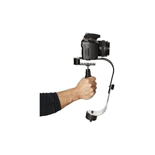  [아마존베스트]The Official Roxant Pro Video Camera Stabilizer Limited Edition (Midnight Black) with Low Profile Handle for GoPro, Smartphone, Canon, Nikon - or Any Camera up to 2.1 lbs. - Comes