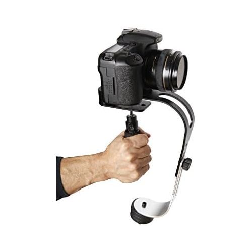  [아마존베스트]The Official Roxant Pro Video Camera Stabilizer Limited Edition (Midnight Black) with Low Profile Handle for GoPro, Smartphone, Canon, Nikon - or Any Camera up to 2.1 lbs. - Comes