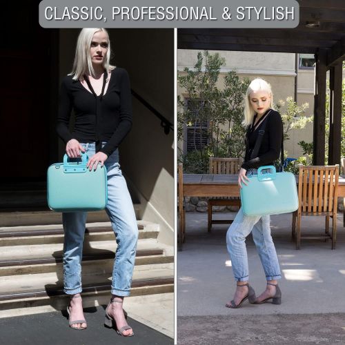  [아마존베스트]Roxie Womens 13 Inch Laptop Shoulder Briefcase Messenger Bag for Apple Acer Asus Dell Lenovo HP Samsung Sony MacBook Chromebook Ultrabook Surface Book Laptops