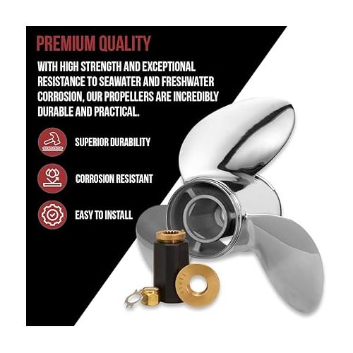  RPS Stainless Steel Prop Propeller 14 1/4 14.25 X 21 RH Alpha for Mercury Mercruiser Alpha One