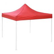 RSGSSM 10x10ft Outdoor Ez Pop Up Wedding Party Tent Canopy Sun Shade Shelter Red w/Bag