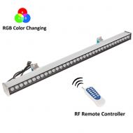 RSN LED Wall Washer Light,108W RGB Color Changing with RF Remote Controller,3.28ft/39.4inches Length, LED RGB Strip Light for Decorating Indoor and Outdoor