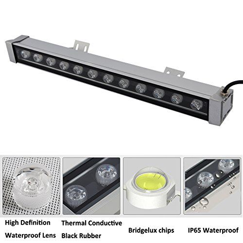  RSN LED Wall Washer 12W Linear Bar Light 3000K Warm White Color Stage Lighting Aluminum Alloy IP65 Waterproof