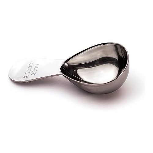  RSVP International Coffee Scoop Collection, 2-Tablespoon, Compact, Stainless Steel