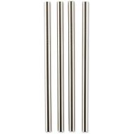 RSVP International Endurance Reusable Straws, Set of 4 - Stainless Steel, 5 | Fits Most Tumblers | Reusable | Scratch & Rust Resistance | Unbendable & Unbreakable | Dishwasher safe