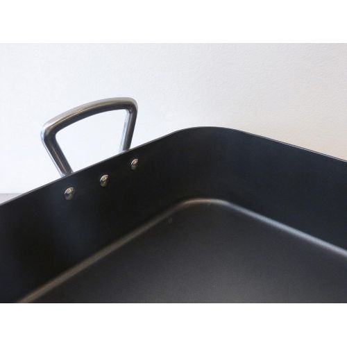  RSVP International (RLP) Hercules Turkey Roasting & Lasagna Pan, 16 x 12 or 24 Pound Turkey | Commercial Quality Aluminum | Large Handles & Non-Stick | Dishwasher Safe & Heat Resis