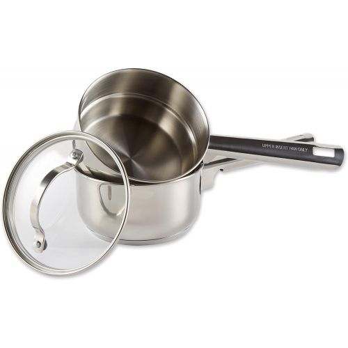  RSVP International 1-quart Induction Double Boiler, 2 Cups, Multi Color